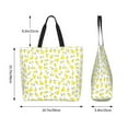 thumbnail image 2 of Lafuoo Yellow Lemon Leaves Pattern Single-Shoulder Shopping Bag, Hand-Held Storage Bag Suitable for Work and School, Unisex-One Size, 2 of 7