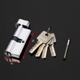 thumbnail image 4 of Home Safety Lock Cylinder With 3 Keys, Door Gate Polished Brass Key Cylinder Deadbolt Set, Safety Anti Theft Door Cylinder Locks For 2.6-3" Indoor Outdoor Doors, 4 of 8