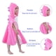 thumbnail image 5 of Toalla de Baño con Capucha LOLANTA para Niños, Tela de Rizo con Dinosaurio Rosa, 4-6 Años, 5 of 7