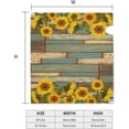 thumbnail image 5 of Sunflower Mailbox Covers Magnetic Standard Size 18" X 21" Turquoise Wooden Mailbox Cover Decorations Wrap, 5 of 6