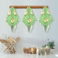 thumbnail image 5 of Eggs Green Stars Pattern Dish Towels 6 Pack Kitchen Cleaning Dish Cloths Absorbent Reuseable Cleaning Cloths 11'' x 11'', 5 of 9