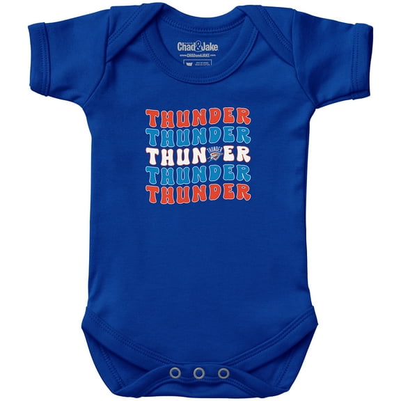 Newborn & Infant Chad & Jake Royal Oklahoma City Thunder Groovy Bodysuit