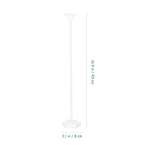 Supvox White Plastic Balloon Stand Kit for Decoration Easy to Assemble Reusable Balloon Centerpieces for Tables 10 Sets
