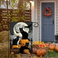 thumbnail image 2 of 18 x 12 Polyester Halloween Black Cats and Pumpkin Horror Face Garden Flag, Double-Sided Printing, 2 of 5