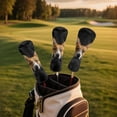 thumbnail image 2 of Uorisanigo Golf Club Head Covers, Cute Corgi Print Golf Club Driver/Fairway Wood/Hybrid Headcovers Set 3 Pack, PU Leather Headcovers for Men Women, Fits Most Golfs Clubs, 2 of 7