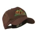 thumbnail image 5 of Halloween Pumpkin Outline Embroidered Cap - Brown OSFM, 5 of 5