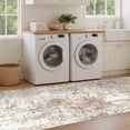 thumbnail image 2 of UERMEI 2'x10' Runner Rugs Non Slip, Washable Indoor Rug for Hallway Kitchen Entryway Doormats, Modern Abstract Bedroom Home Decor Carpets,Brown, 2 of 7