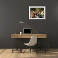 thumbnail image 3 of Kite, Barry 32x25 White Modern Wood Framed Museum Art Print Titled - Bikers sur l herbe, 3 of 4