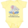 thumbnail image 3 of Inktastic My Gigi Loves Me to the Moon and Back Elephant Family Boys or Girls Baby Bodysuit, 3 of 5