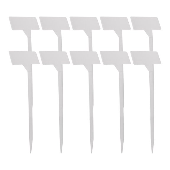 20Pcs Outdoor Plant Label Plastic Plant T Type Tag Nursery Garden Markers