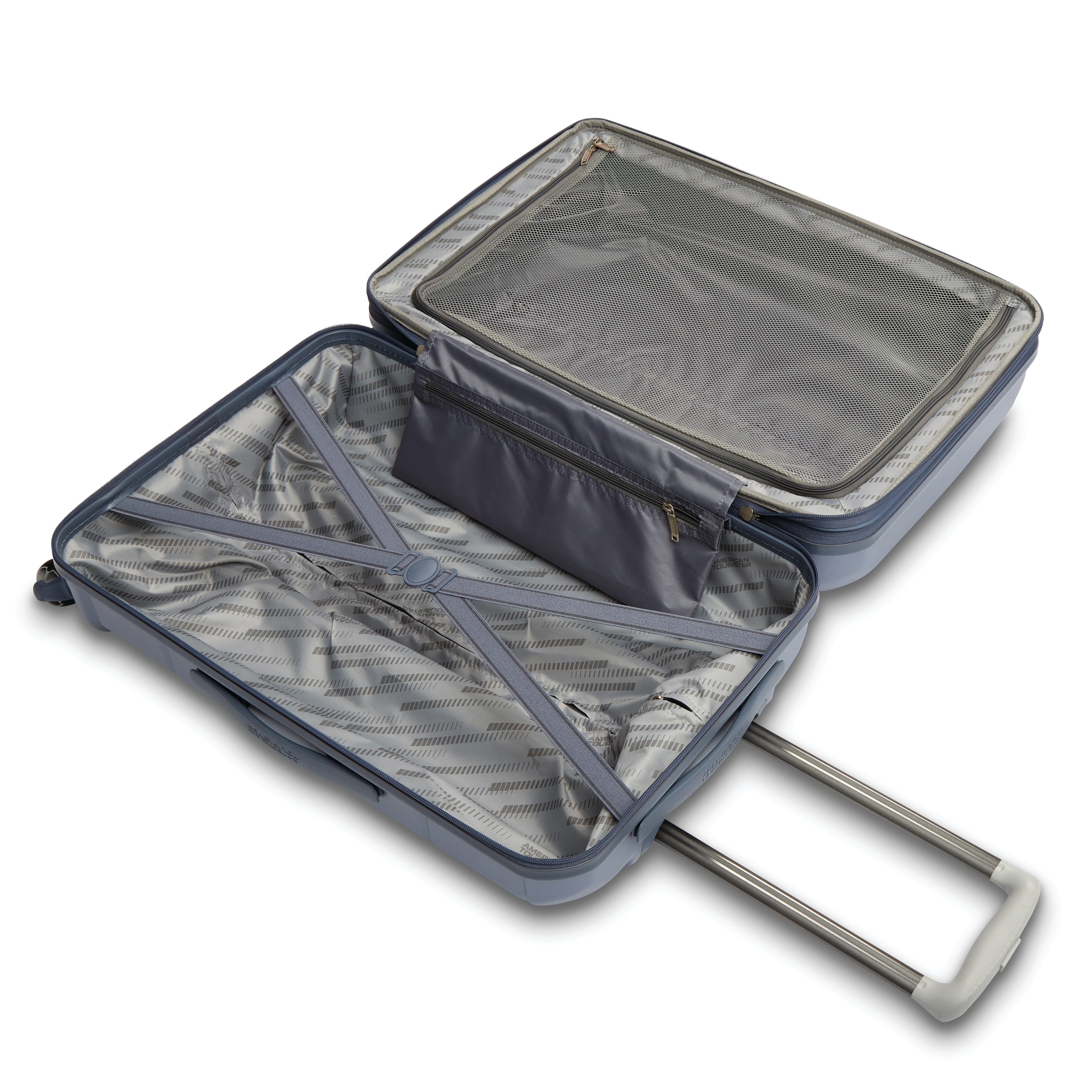 American Tourister Stratum 2.0 28" Hardside Large Checked Spinner Luggage One Piece - Slate Blue