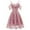 Pink, variant on ZKCCNUK Fashi Women Short Sleeve Solid Color Print Lg Dress Ladies Leather Dress Wedding Guest Dresses for Beach Party