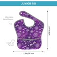 thumbnail image 4 of Kdxio Purple Snowflakes Bibs For Babies, Baby Bibs for Eating, Toddler Bibs, Waterproof Bibs, Feeding Bibs, for Toddlers, Boys, Girls, 4 of 8