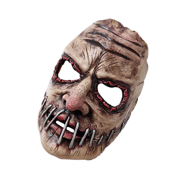 Máscara de terror sangriento de Halloween Simulación Máscara de mueca de terror Accesorios de disfraces complicados