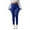 Blue, variant on Fiaer -Lined Leggings for Women Stretch Plus Size Trendy Yoga Pants High Waisted Slim Fit White Workout Trousers White XL