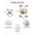 thumbnail image 7 of Easter Eggs Kitchen Dish Towels for Drying Dishes Set of 4, Blue Floral Basket Leaves Rustic Botanical Waffle Weave Microfiber Hand Tea Bathroom Towels Quick Dry & Absorbent Towel 12x12, 7 of 7