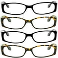thumbnail image 5 of Reading Glasses +1.00 | 4 Pack of Readers for Men and Women | 2 Black 2 Tortoise, 5 of 5