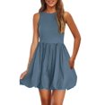 thumbnail image 1 of Vestido de verano PRETTYGARDEN 2025 sin mangas sin mangas con bolsillos, 1 of 8