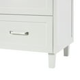 thumbnail image 7 of Ariel Monroe 67 Inch Double Oval Sink Bathroom Vanity With Italian Carrara Marble Countertop 1.5 inch Edge In White, 7 of 7