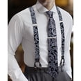 thumbnail image 2 of Set de tirantes Barry.Wang elásticos tipo Y para hombre con corbata, 2 of 8
