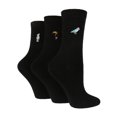 thumbnail image 1 of WILDFEET - Lot de 3 Chaussettes Brodées en Coton Riche pour Femmes pour Usage Quotidien / Design Animal / Décontracté, 1 of 2
