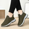 thumbnail image 2 of Xiaoxatg Winter Style Sneakers for Women - Warm Comfortable Thick Boots Athletic Footwear for Various Activities 7.5 Green, 2 of 5