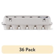 (36 pack) Vibrant Life Egg Cartons, Natural Pulp Paper Material, Holds 12 Eggs