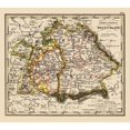 thumbnail image 3 of Stieler 16x15 Black Modern Framed Museum Art Print Titled - Southwest Germany - Stieler 1852, 3 of 5