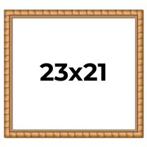 23x21 Frame Gold Real Wood Picture Frame Width 1.5 inches | Interior Frame Depth 0.5 inches |