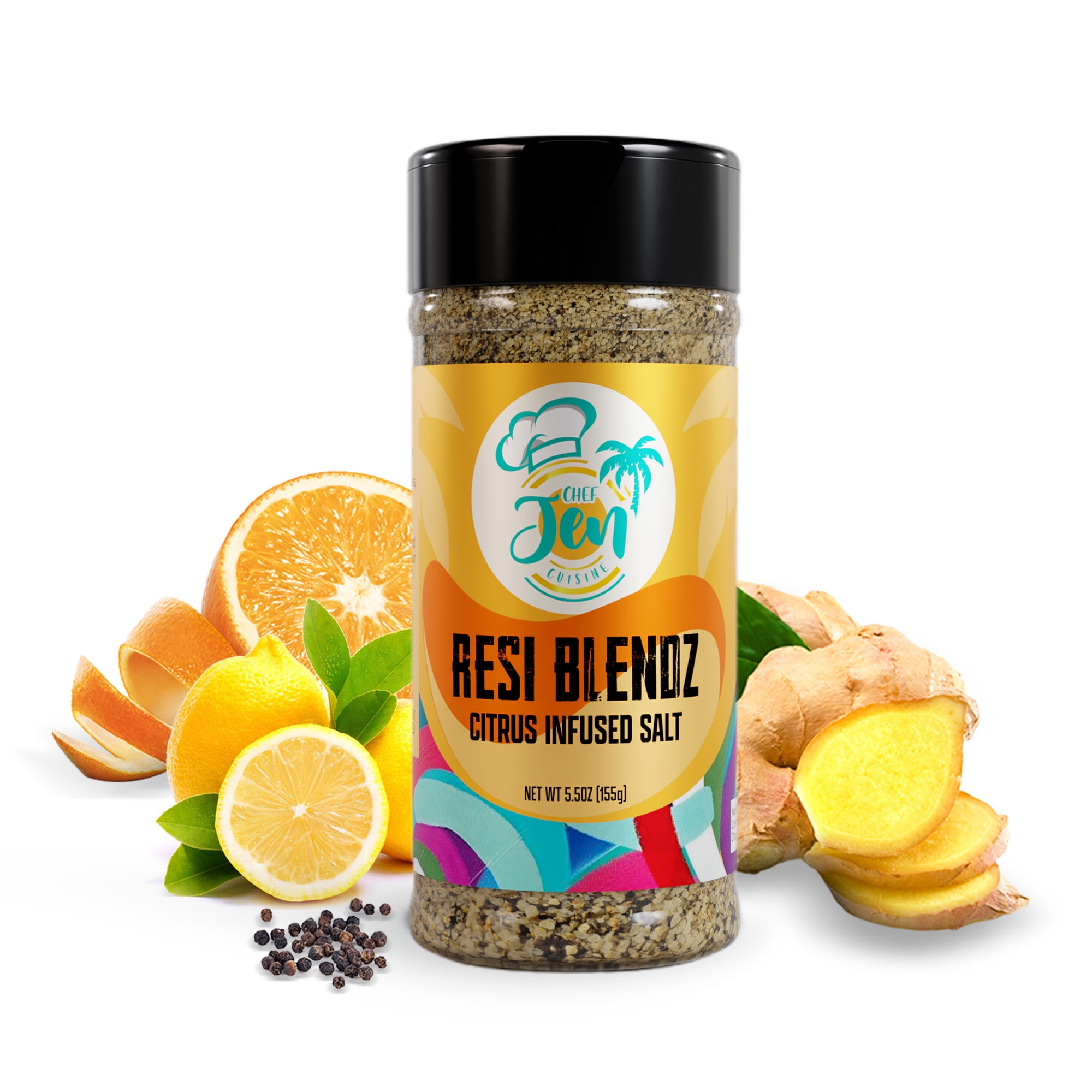 Chef Jen Cuisine Resi Blendz Citrus Infused Salt, 5.5 oz