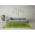 thumbnail image 3 of Ahgly Company Indoor Rectangle Oriental Green Industrial Area Rugs, 2' x 3', 3 of 4