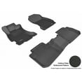 thumbnail image 2 of 3D MAXpider 2014-2018 Fits Subaru Forester Kagu 1st Row 2nd Row Black Carbon Fiber Embossed Pattern Floor Mat L1SB00901509, 2 of 3
