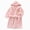 R253-Pink, variant on NOLDARES Kids Little Boys Girls Cartoon Hooded Bathrobe Toddler Robe Pajamas Sleepwear,White,3-4 Y