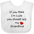 thumbnail image 3 of Inktastic If You Think I'm Cute You Should See My Grandma Boys or Girls Baby Bib, 3 of 4