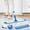 Blue #2, variant on Microfiber Flat Mop Replacement Pads - Washable & Reusable Mop Heads for Standard Mops, Fine Microfiber Cleaning Pads for Wet & Dry Mopping