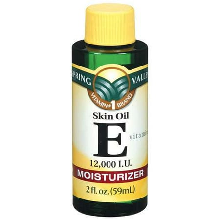 Spring Valley Vitamin E Skin Oil 12,000 I. U. Moisturizer, 2oz