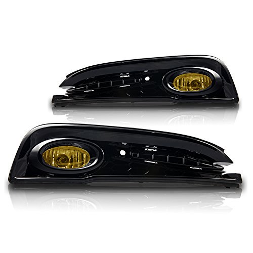 Winjet Compatible avec [2013 2014 2015 Honda Civic Berline] Feux de Brouillard + Interrupteur + Kit de Câblage, Lentille Jaune (WJ30-0358-12)