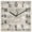 Biscotti Beige Light Beige, variant on Vintage Beige Wooden Wall Clock Silent Non Ticking, Modern Abstract Art Oil Painting Square Wall Clocks Battery Operated, Decor Clock for Home Office, Living Room, Kitchen, 12 Inch