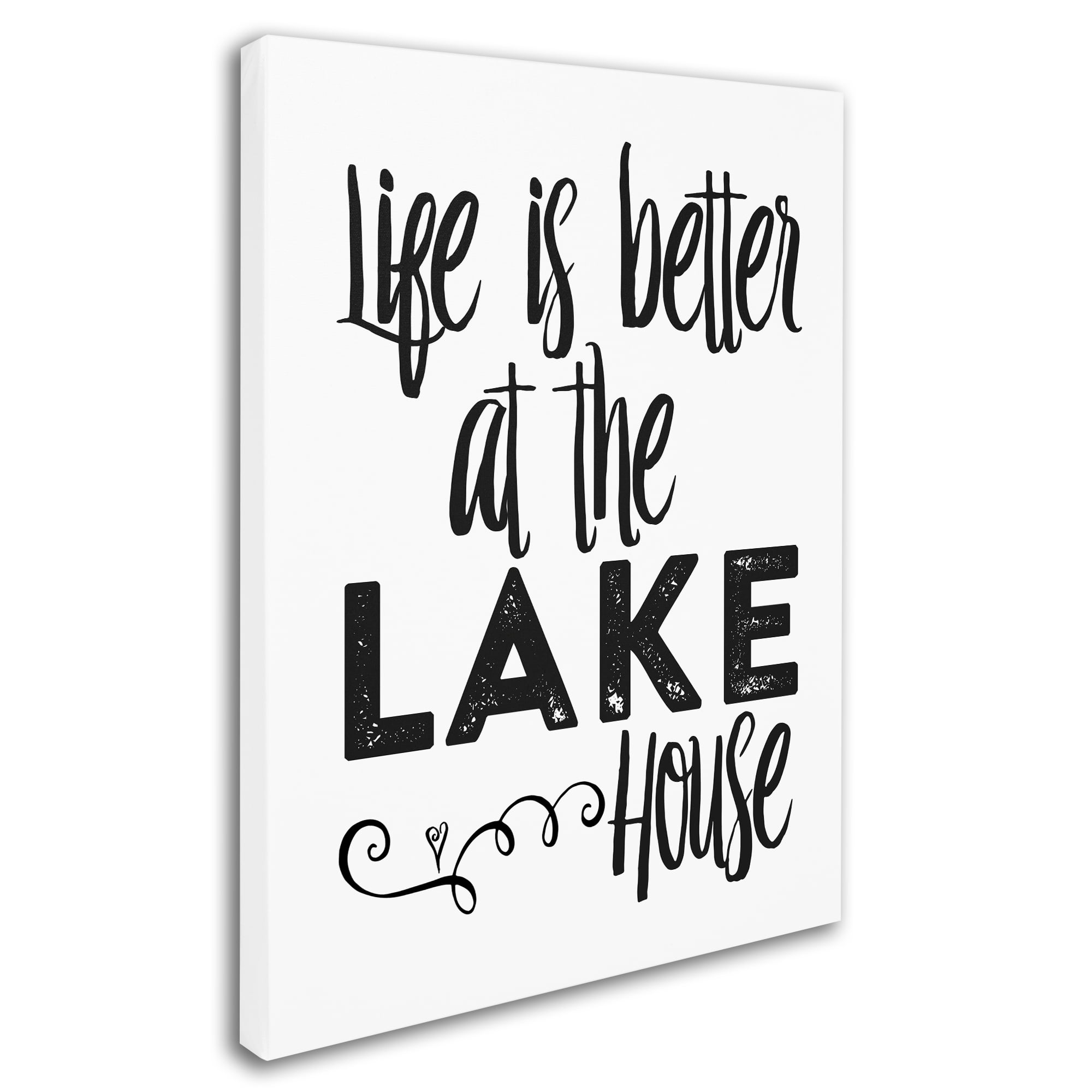 Trademark Fine Art 'Life's Better Lake' Canvas Art by Marcee Duggar