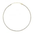 thumbnail image 1 of Collier Ras du Cou Tennis en Vermeil Doré, 1 of 4