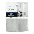 thumbnail image 2 of Mainstays Bel Air Sheer Wide Single Curtain Panel, Silver, 50" W x 84" L, 2 of 6