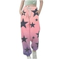 thumbnail image 1 of Children's Sweatpants, Elastic Waist with Adjustable Drawstring, Star Print Design, Side Pockets and Ankle Cuffs, Comfortable Athletic Pants for Kids' Play and School, 1 of 5