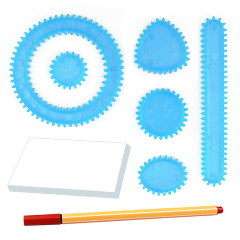 Spirals Art Kit Multifunctional Spirographs Ruler Set Drawing Spirals Ruler  Million Flower Rulers for Adults Drawing Spiral Curve Stencils Come with