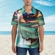 thumbnail image 2 of Fotbe Stylish Sunglasses Iguana Camisa Hawaiana para Hombre Unisex – Camisa Casual de Verano con Botones de Manga Corta de Algodón y Lino,Small, 2 of 7