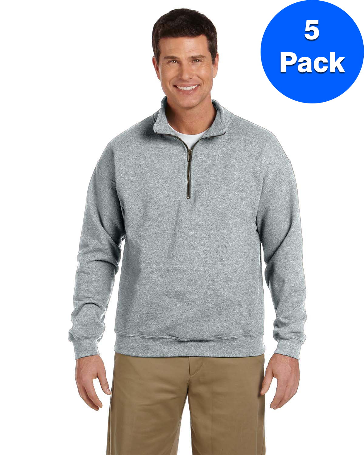 Mens Heavy Blend Vintage Collar Sweatshirt 5 Pack - Walmart.com