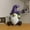 Purple, variant on Whimsical Garden Gnome Statue Outdoor Decor, Weather-Resistant Resin Dwarf Figurine for Lawn, Yard, Patio Landscape Fairy Theme Decoration, Artistic & Durability Design