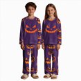 thumbnail image 5 of Matching Family Halloween Pajama Sets Womens Mens Kids Baby Pjs Long Sleeve Sleepwear Holiday Lounge Outfit-Kids, 5 of 7