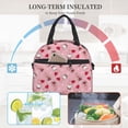 thumbnail image 4 of Naloa Gnome With Heart Print Lunch Bag for Women & Men Insulated Lunch Box or Cooler Lunch Tote Bags for Work, Travel, Outdoor, 4 of 5