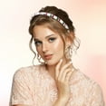 thumbnail image 2 of Unique Bargains 4pcs Teeth Comb Floral Pattern Headbands Tooth Comb Hair Hoop for Women Light Pink Green Deep Pink Red, 2 of 7