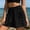 Black, variant on Gamviast Women's Casual Shorts Drawstring Elastic Waist Loose Fit Linen Look Summer Shorts with Patch Pockets Beach Lounge Travel Wear Sky Blue XXL